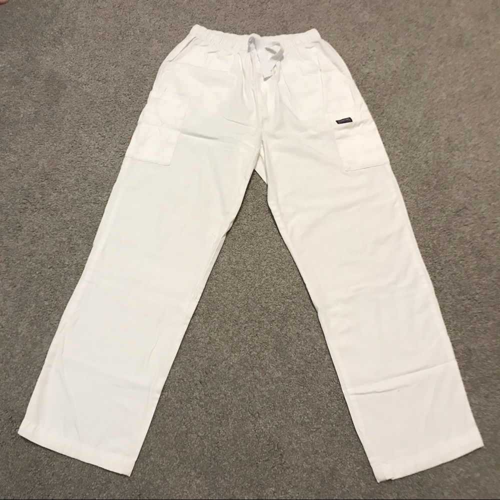 🔥24HourSale🔥Cherokee White Scrub Pant, Mens Medium